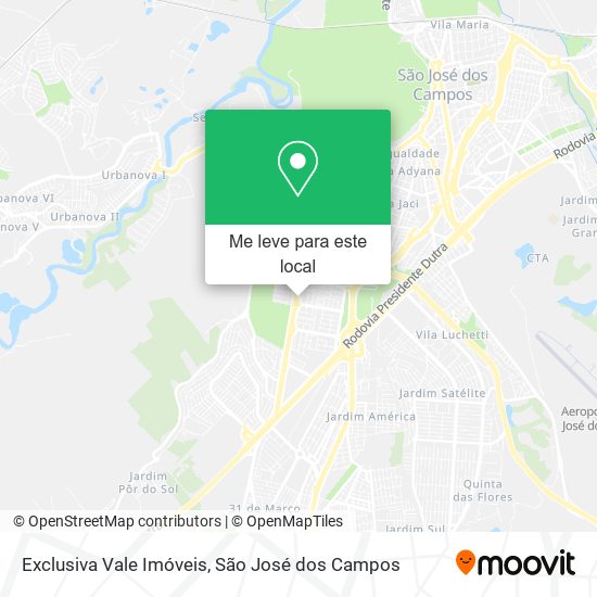 Exclusiva Vale Imóveis mapa