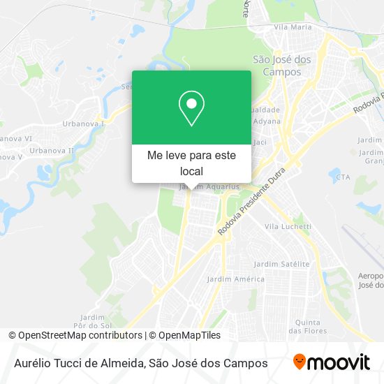 Aurélio Tucci de Almeida mapa