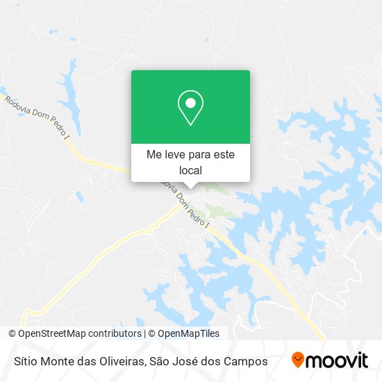Sítio Monte das Oliveiras mapa