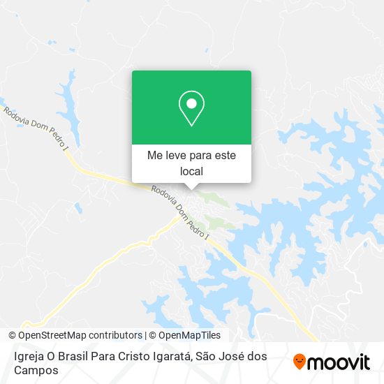 Igreja O Brasil Para Cristo Igaratá mapa