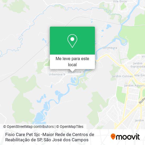 Fisio Care Pet Sjc -Maior Rede de Centros de Reabilitação de SP mapa