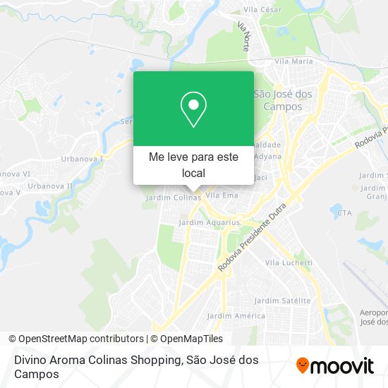 Divino Aroma Colinas Shopping mapa