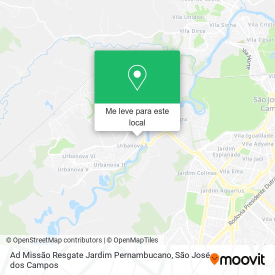 Ad Missão Resgate Jardim Pernambucano mapa