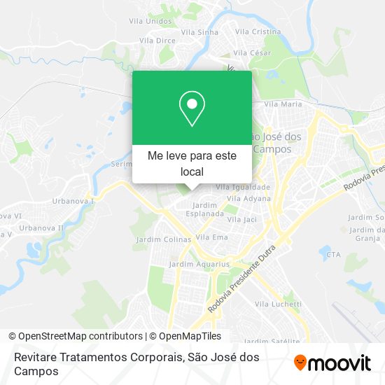 Revitare Tratamentos Corporais mapa