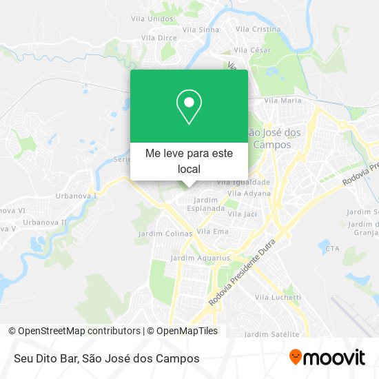 Seu Dito Bar mapa