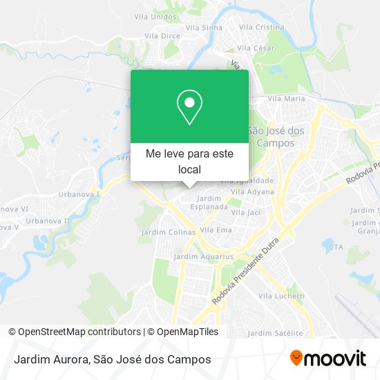 Jardim Aurora mapa