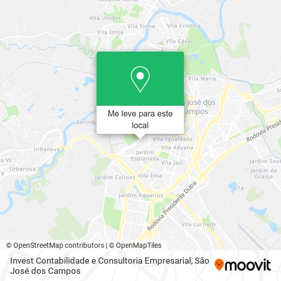 Invest Contabilidade e Consultoria Empresarial mapa