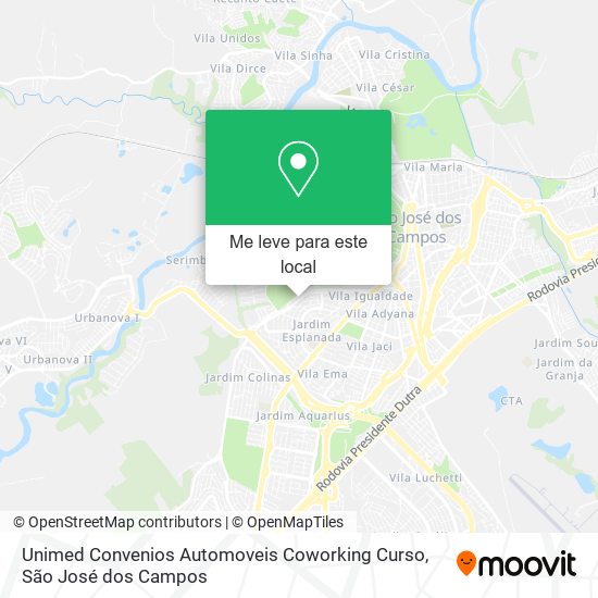 Unimed Convenios Automoveis Coworking Curso mapa