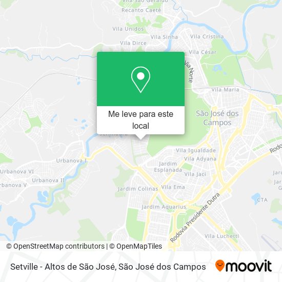 Setville - Altos de São José mapa