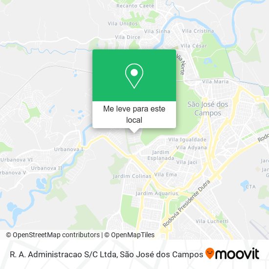 R. A. Administracao S/C Ltda mapa