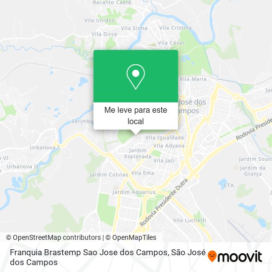 Franquia Brastemp Sao Jose dos Campos mapa