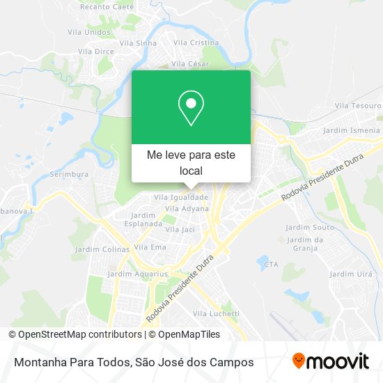 Montanha Para Todos mapa