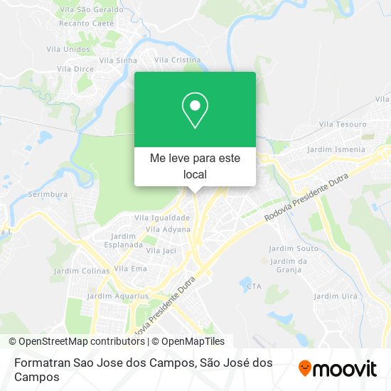 Formatran Sao Jose dos Campos mapa