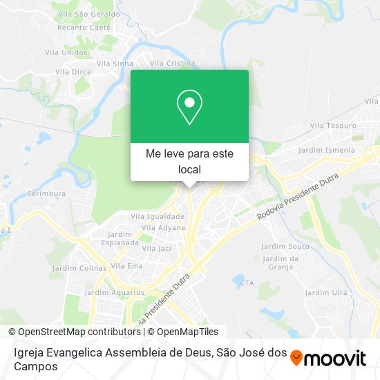 Igreja Evangelica Assembleia de Deus mapa