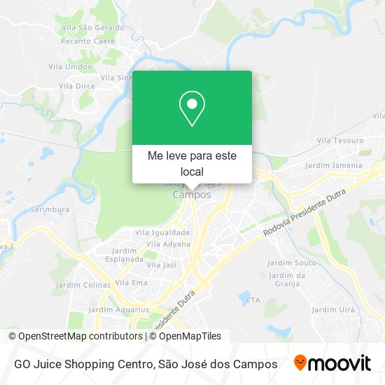 GO Juice Shopping Centro mapa