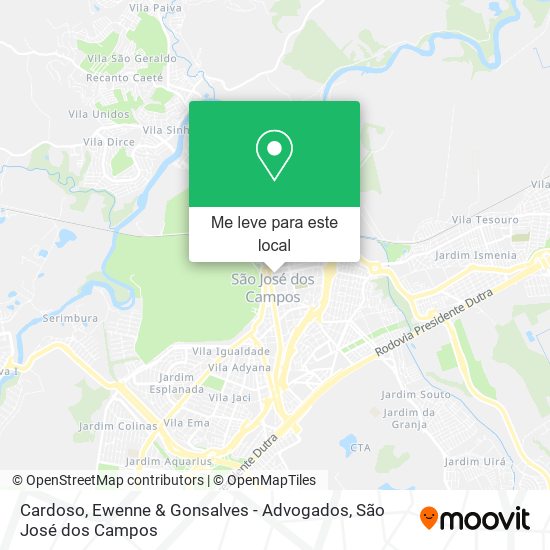 Cardoso, Ewenne & Gonsalves - Advogados mapa