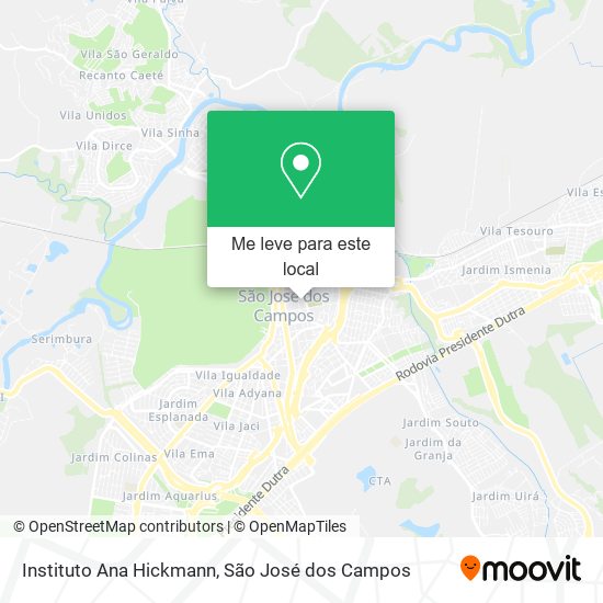 Instituto Ana Hickmann mapa
