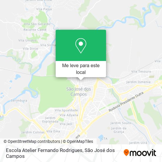 Escola Atelier Fernando Rodrigues mapa