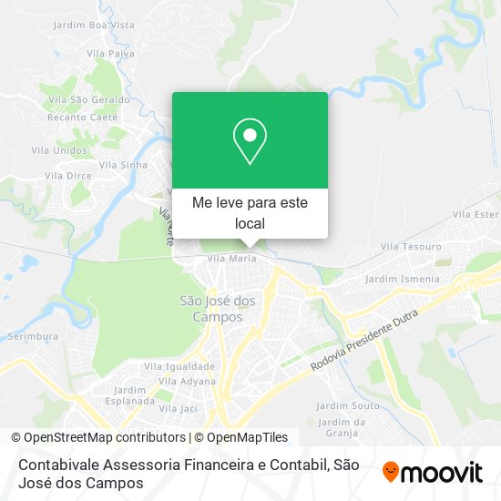 Contabivale Assessoria Financeira e Contabil mapa