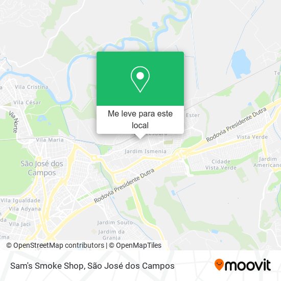 Sam's Smoke Shop mapa