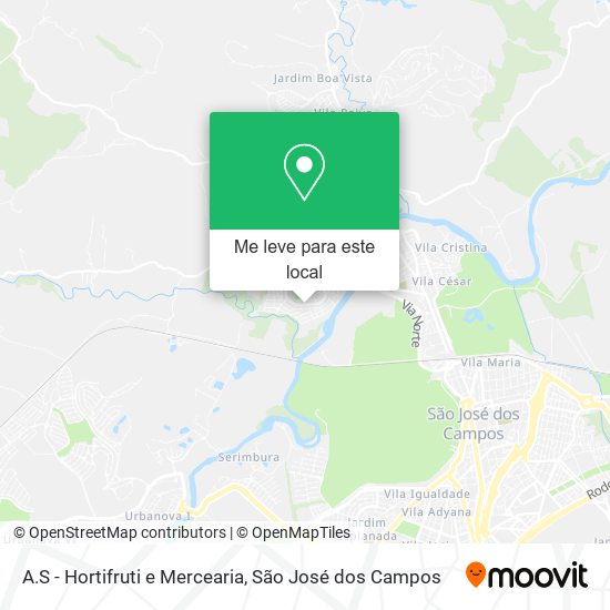 A.S - Hortifruti e Mercearia mapa