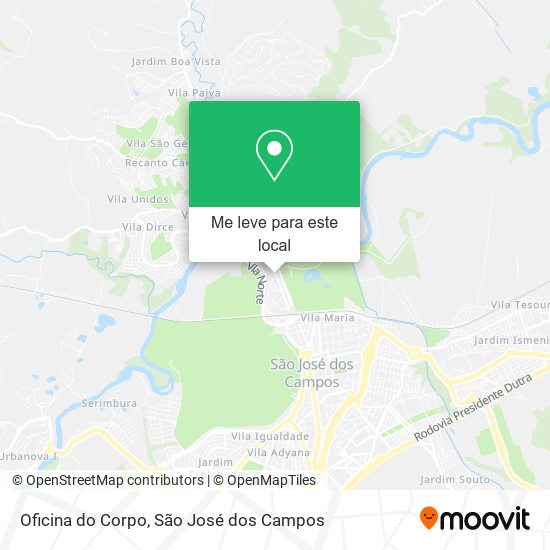 Oficina do Corpo mapa