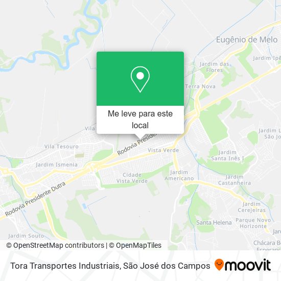 Tora Transportes Industriais mapa