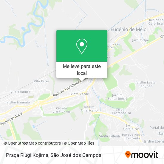 Praça Riugi Kojima mapa
