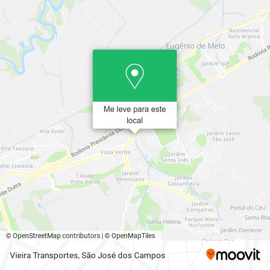 Vieira Transportes mapa