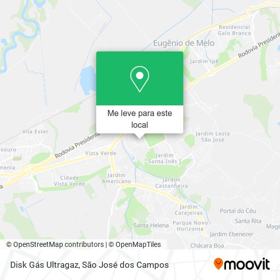 Disk Gás Ultragaz mapa