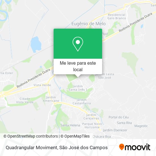Quadrangular Moviment mapa