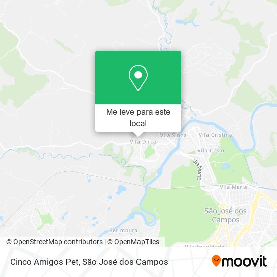 Cinco Amigos Pet mapa