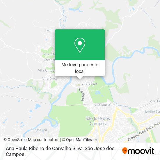 Ana Paula Ribeiro de Carvalho Silva mapa