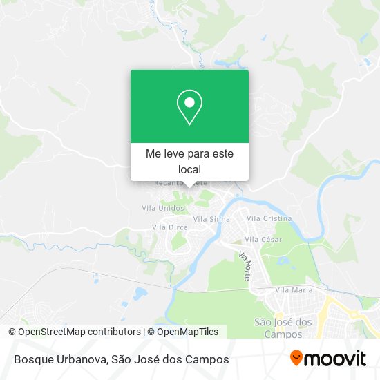Bosque Urbanova mapa