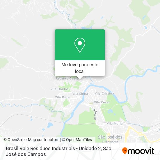 Brasil Vale Resíduos Industriais - Unidade 2 mapa