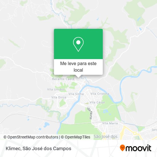 Klimec mapa