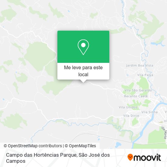 Campo das Hortências Parque mapa