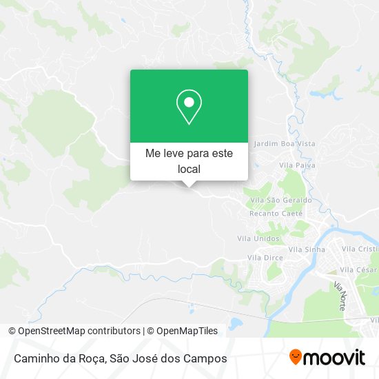 Caminho da Roça mapa