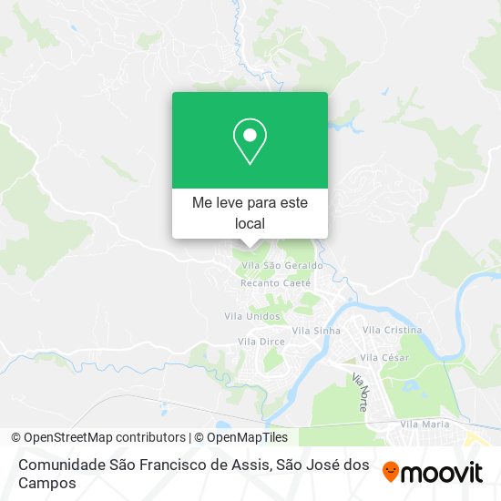 Comunidade São Francisco de Assis mapa
