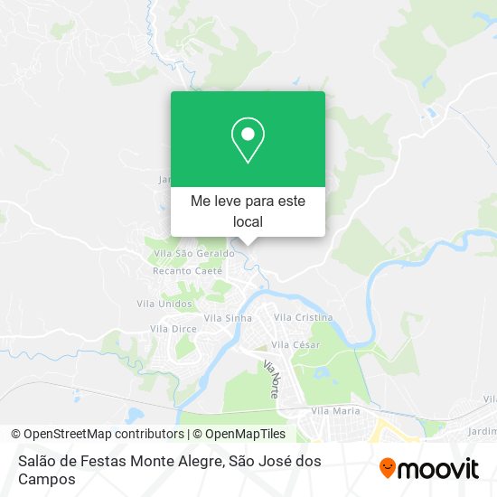 Salão de Festas Monte Alegre mapa