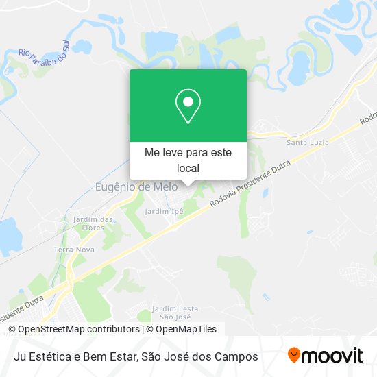 Ju Estética e Bem Estar mapa