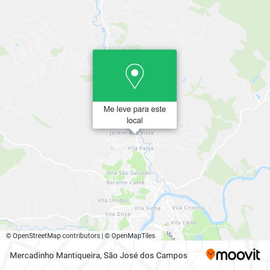 Mercadinho Mantiqueira mapa