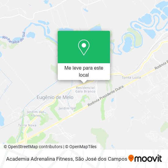 Academia Adrenalina Fitness mapa