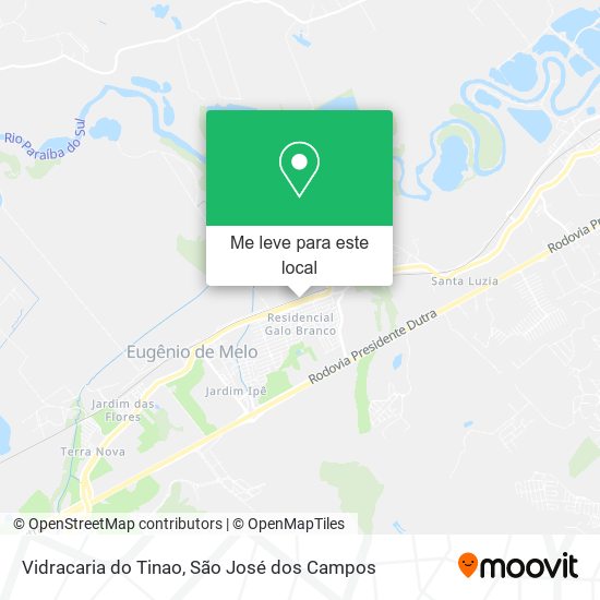 Vidracaria do Tinao mapa