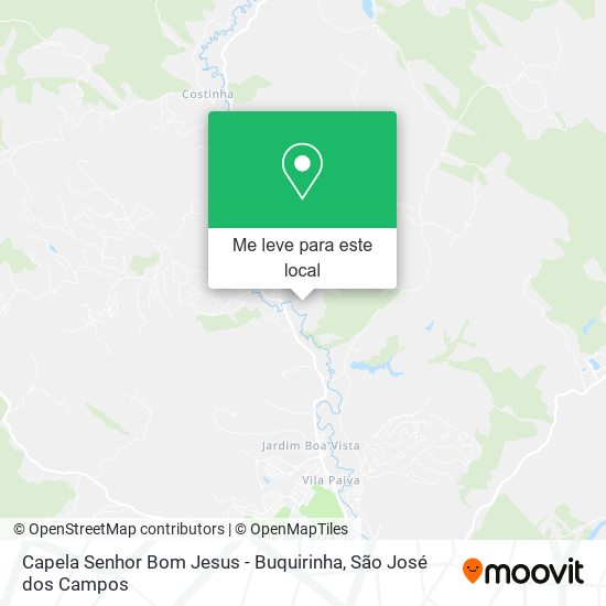 Capela Senhor Bom Jesus - Buquirinha mapa