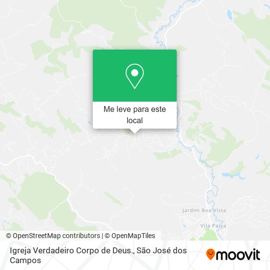 Igreja Verdadeiro Corpo de Deus. mapa