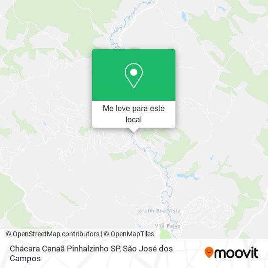 Chácara Canaã Pinhalzinho SP mapa