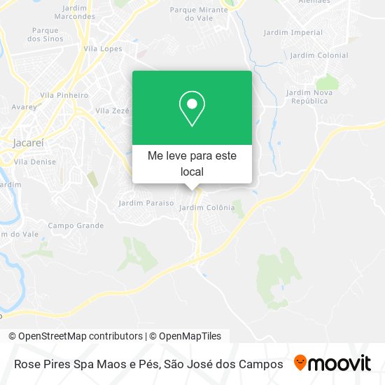Rose Pires Spa Maos e Pés mapa