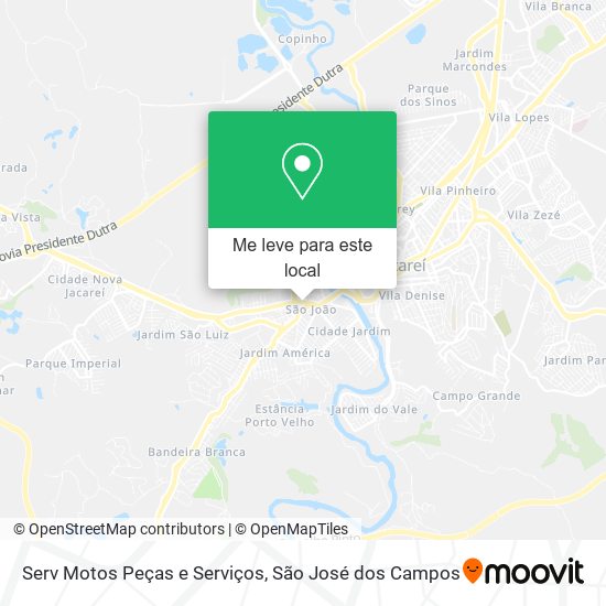 Serv Motos Peças e Serviços mapa