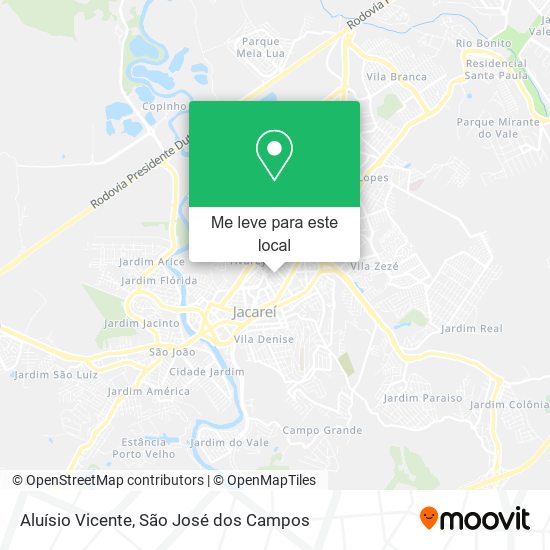 Aluísio Vicente mapa